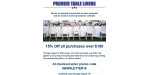 Premier Table Linens discount code