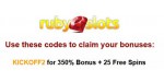 Ruby Slots discount code