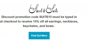 Short & Suite coupon code