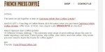 French Press Coffee coupon code