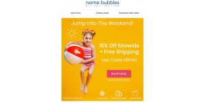 Name Bubbles coupon code