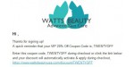 Watts Beauty discount code