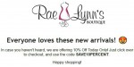 Rae Lynns Boutique discount code