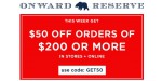 Onward Reserve discount code