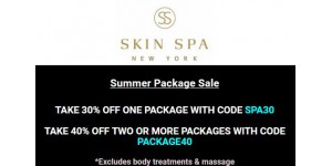 Skin Spa New York coupon code
