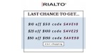 Rialto coupon code