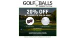Golf Balls Direct discount code