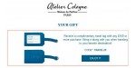 Atelier Cologne discount code