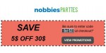 Nobbies Parties discount code