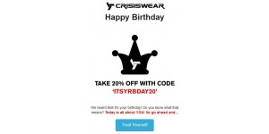 Crisiswear Clothing coupon code