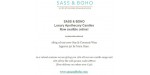 Sass and Boho discount code