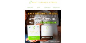 Purity Coffee coupon code