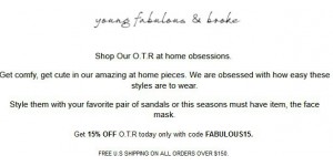 Young Fabulous & Broke coupon code