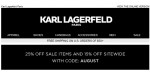 Karl Lagerfeld discount code