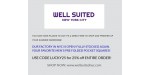 Well Suited NYC discount code