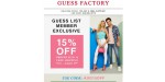 Guess Factory discount code