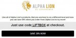 Alpha Lion discount code