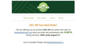 Manitoba Harvest coupon code