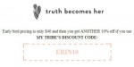 Truth Becomes Her discount code