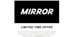 Mirror discount code