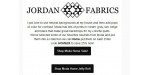 Jordan Fabrics discount code