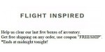 Flight Inspired discount code