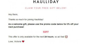 Haulliday coupon code