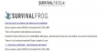 Survival Frog discount code