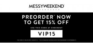 MessyWeekend coupon code