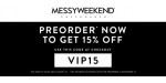MessyWeekend discount code