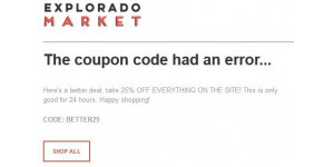 Explorado Market coupon code