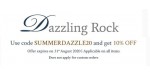Dazzling Rock discount code