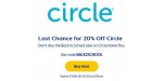 Circle discount code