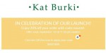 Kat Burki discount code
