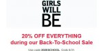 Girls Will Be discount code