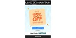 Live x Maintain discount code