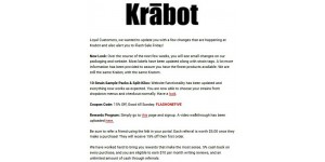Krabot coupon code