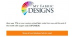 My Fabric Designs discount code