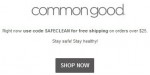 Common Good coupon code