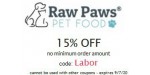 Raw Paws discount code