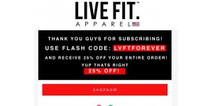 Live Fit Apparel coupon code
