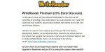 WriteReader discount code