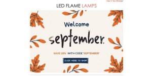 Led Flame Lamps coupon code