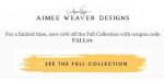 Aimee Weaver Designs coupon code