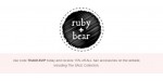Ruby + Bear discount code