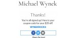 Michael Wynek discount code