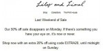 Lily and Lionel discount code
