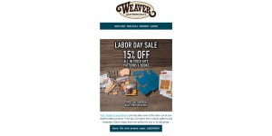 Weaver Leathercraft coupon code