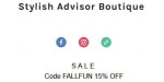Stylish Advisor Boutique discount code