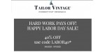 Tailor Vintage discount code